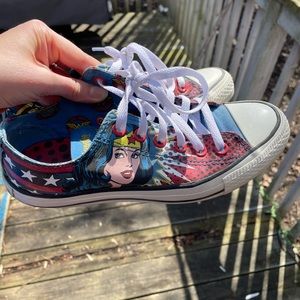RARE Wonder Woman Low Top Converse